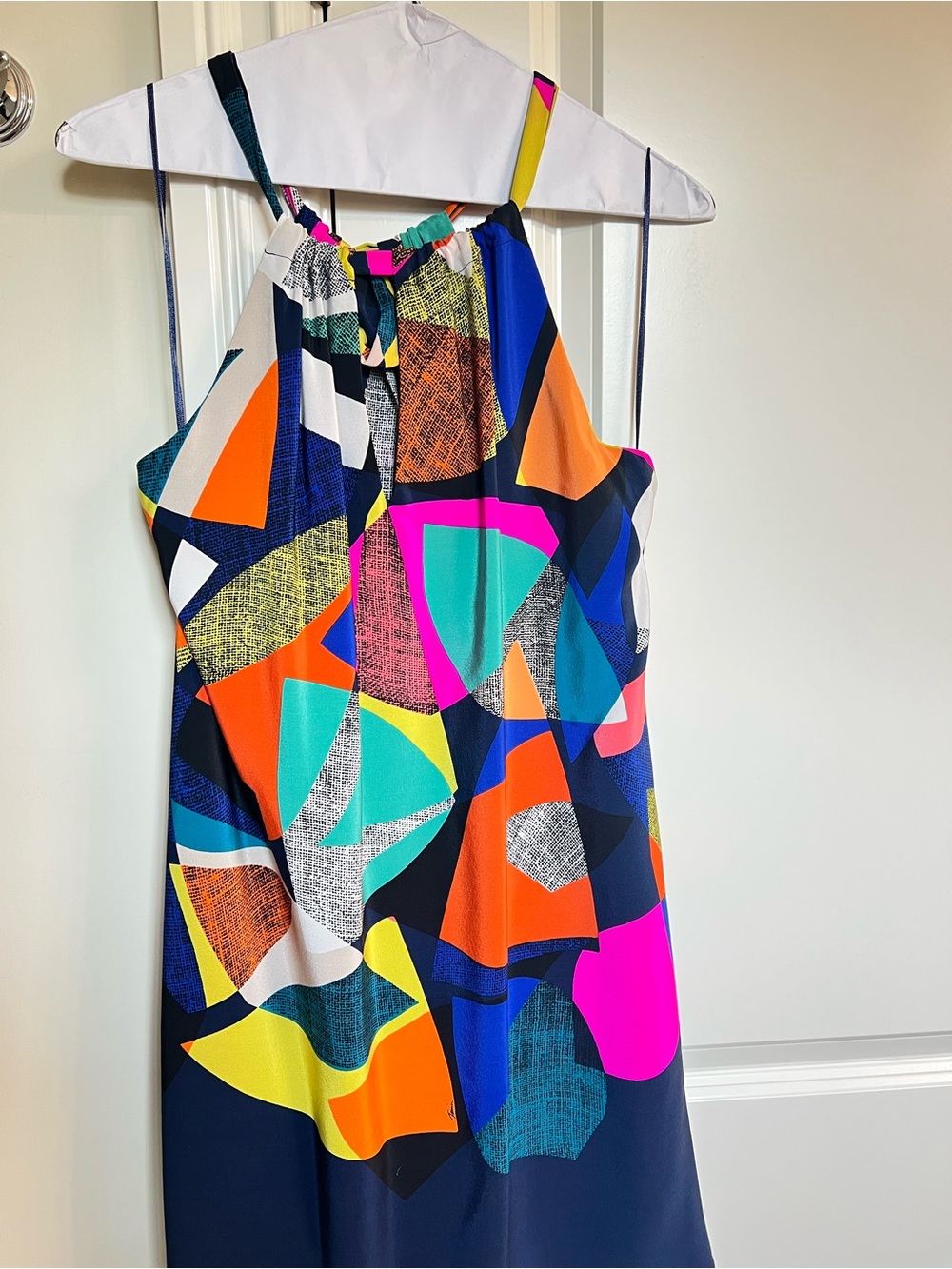Trina Turk Geometric Printer Halter Dress - Picture 2 of 7
